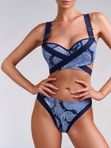 Marlies Dekkers Swimwear Cache Coeur blue/print padded bikini bra