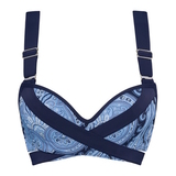 Marlies Dekkers Swimwear Cache Coeur blue/print push up bikini bra