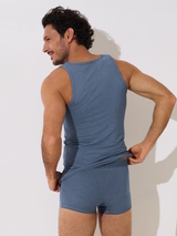 Lisca Zeus blue man singlet