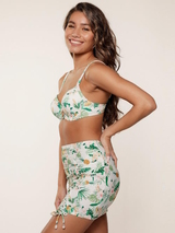 LingaDore Beach Tropical Botanic white/print skirt