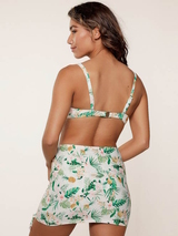 LingaDore Beach Tropical Botanic white/print skirt