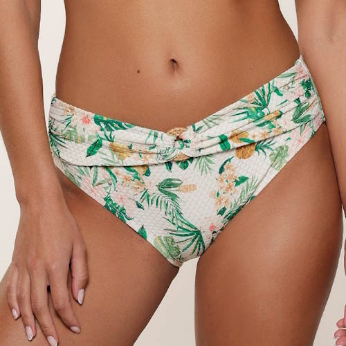 LingaDore Beach Tropical Botanic white/print bikini brief