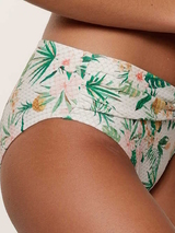 LingaDore Beach Tropical Botanic white/print bikini brief