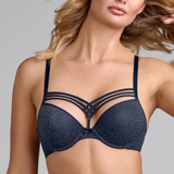 Marlies Dekkers Dame de Paris navy blue push up bra