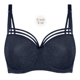 Marlies Dekkers Dame de Paris navy blue padded bra