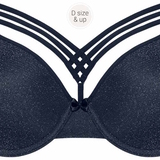 Marlies Dekkers Dame de Paris navy blue padded bra