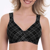 Rosa Faia Twin Art black/grey non-padded bra