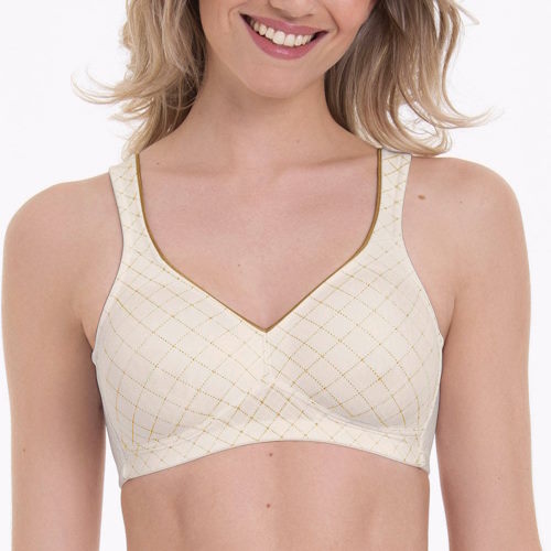 Rosa Faia Twin Art ivory wireless bra