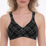 Rosa Faia Twin Art black/grey wireless bra