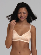 Rosa Faia Joy print/pink non-padded bra