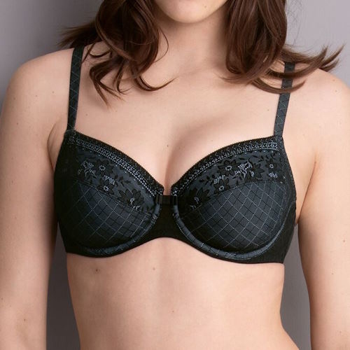 Rosa Faia Rosemary black non-padded bra