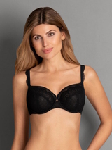 Rosa Faia Selma black non-padded bra