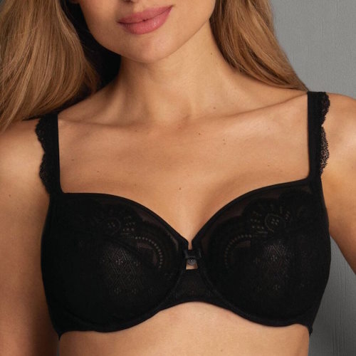 Rosa Faia Selma black non-padded bra