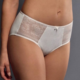 Rosa Faia Fleur ivory high waist brief