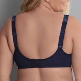 Rosa Faia Fleur navy blue non-padded bra