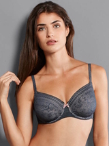 Rosa Faia Fleur anthracite non-padded bra