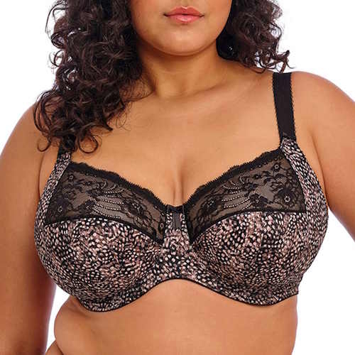 Elomi Morgan black/print non-padded bra