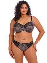 Elomi Morgan black/print non-padded bra