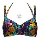 Marlies Dekkers Swimwear Acapulco purple/print soft-cup bikini bra