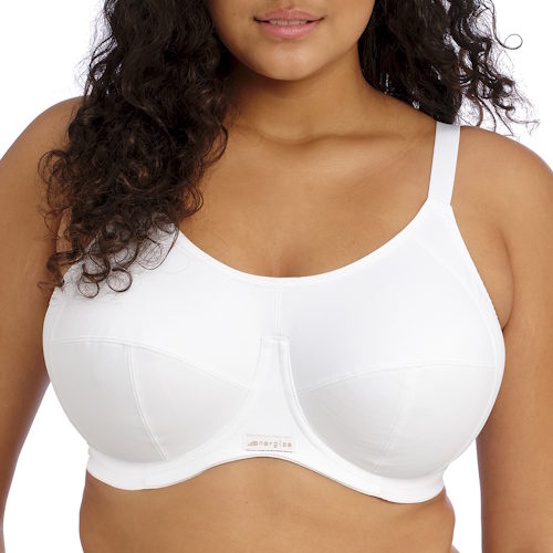 Elomi Energise white sport bra