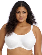 Elomi Energise white sport bra