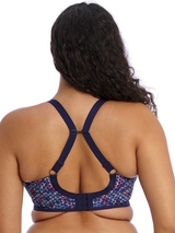 Elomi Energise navy/print sport bra