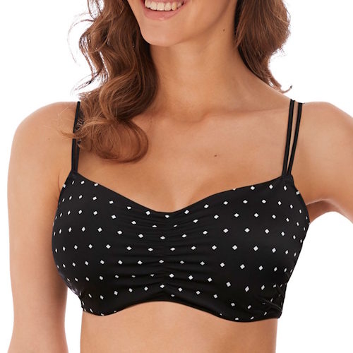 Freya Jewel Cove black/white padded bra