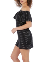 Freya Jewel Cove black/print beach dress