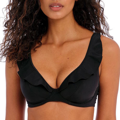 Freya Jewel Cove black padded bikini bra