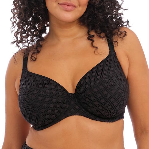 Elomi Bazaruto black soft-cup bikini bra