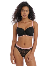 Freya Offbeat black padded bra