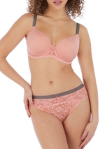 Freya Offbeat pink padded bra