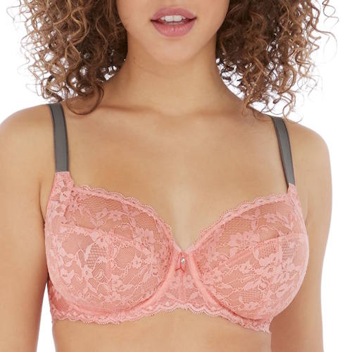 Freya Offbeat pink non-padded bra