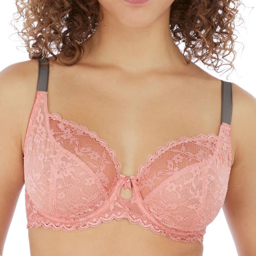 Freya Offbeat pink non-padded bra