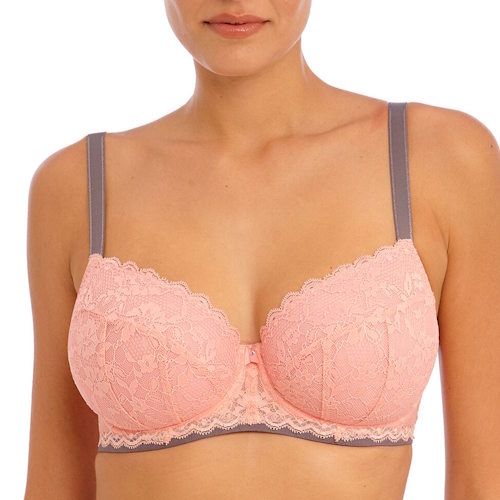 Freya Offbeat pink padded bra