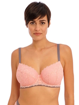 Freya Offbeat pink padded bra