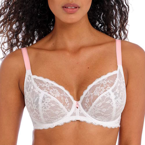 Freya Offbeat white non-padded bra