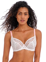 Freya Offbeat white non-padded bra