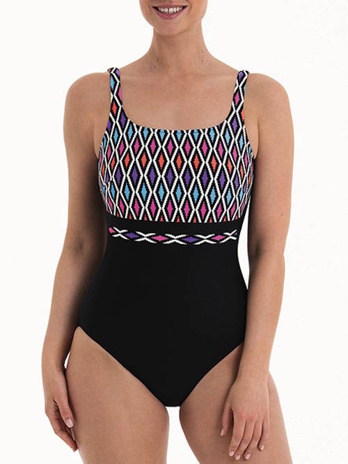 Anita Swimwear Melilla black/multicolor prosthetic swimwear