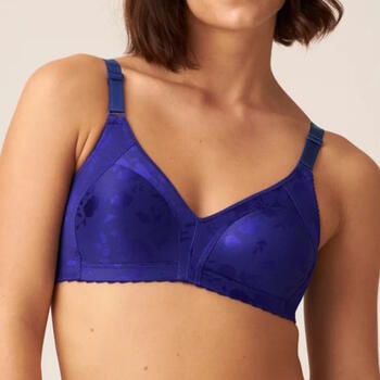 Naturana Minimizer Purple/Print Wireless Bra Naturana Minimizer Purple/Print Wireless Bra