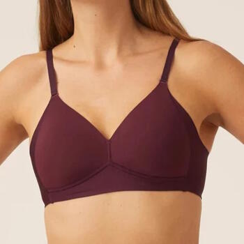 Naturana Side smoother Bordeaux Wireless Bra Naturana Side smoother Bordeaux Wireless Bra